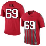 NCAA Ohio State Buckeyes Men's #69 Brandon Pahl Throwback Nike Football College Jersey TTW0245XV